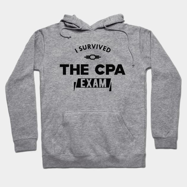 CPA Exam Survivor - I Survived the cpa exam Hoodie by KC Happy Shop